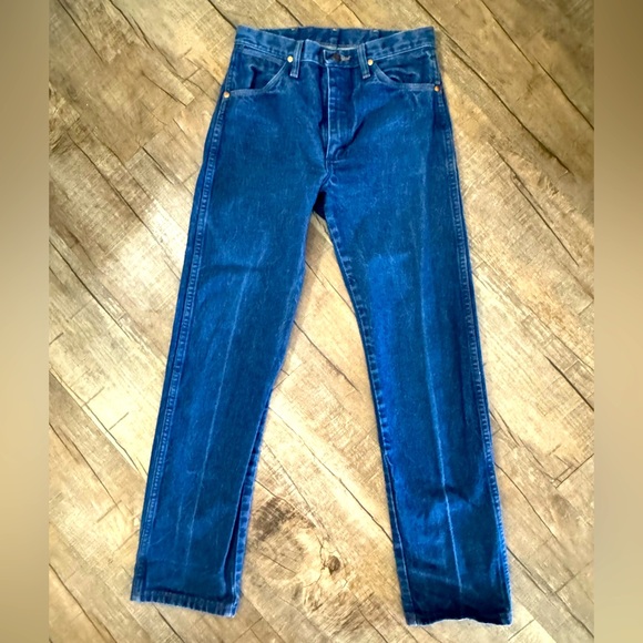 Wrangler Men's Cowboy Cut Blue Denim Original Fit Jean 29 x 32 - Picture 2 of 8